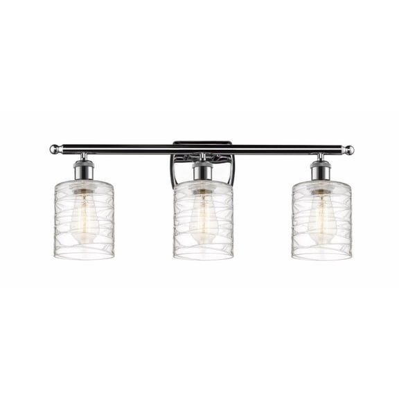 Innovations Lighting - Cobbleskill - 3 Light Bath Vanity In Art Nouveau Style-9