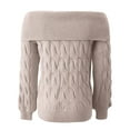 thumbnail image 5 of Wdgfv Lightweight Pullover for Women Elegant Off Shoulder Long Sleeve Knit Pullover Sweater For Women Fashion Forward Styles And, 5 of 5