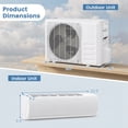 thumbnail image 4 of ALPULON 11500 BTU WiFi Enabled Mini Split Air Conditioner & Heater, Works with Alexa, 17 SEER2, 115V, 750 Sq.Ft, 4 of 9