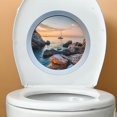 thumbnail image 3 of Wall Decoration Stickers 10.7 Inches Multi Scene Applicable Simulation Of Summer Sea View Bedroom Living Room Bathroom Home Decoration Wall Sticker, 3 of 5