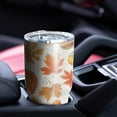 thumbnail image 4 of 30oz Fall Pumpkins and Autumn Leaves Tumblers Stainless Steel Tumbler with Lid and Straw,Vacuum Insulated Double Wall Travel Tumbler Cups Mug with Cleaning Brush for Coffee,Tea, 4 of 7