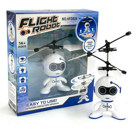 EROCK Helicopter Mini induction Flying Robot 2Ch Gyro Helicopter Drone Christmas Gifts