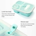 thumbnail image 6 of The foldable silicone outdoor folding lunch box can be separated, and the pacifier food grade material does not contain BPA., 6 of 15