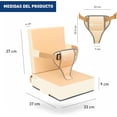 thumbnail image 2 of Asiento Elevador para Niños, Bluelander, Cojín para Silla, Antideslizante y Portátil con Correa de Seguridad, Crema, 2 of 5