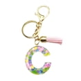 thumbnail image 3 of CSChome Initial Keychain with Pink Tassels Colorful Acrylic Initial Keychain with Pink Tassels Decor Letter Cup Pendant Keyring Water Bottle Decoration Birthday Gift, 3 of 6
