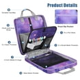 thumbnail image 2 of MoKo Zipper Binder, 2 in 3 Ring 500 Sheet Capacity School Binder with Shoulder Strap Handle, School Supplies Organizer for Middle Student, 2 of 9