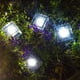 thumbnail image 5 of Billuyoard Lámpara de pie con forma de cubo de hielo para exteriores, luz solar de ladrillo, iluminación nocturna de paisaje LED para Iluminación y accesorios blanco, 5 of 6