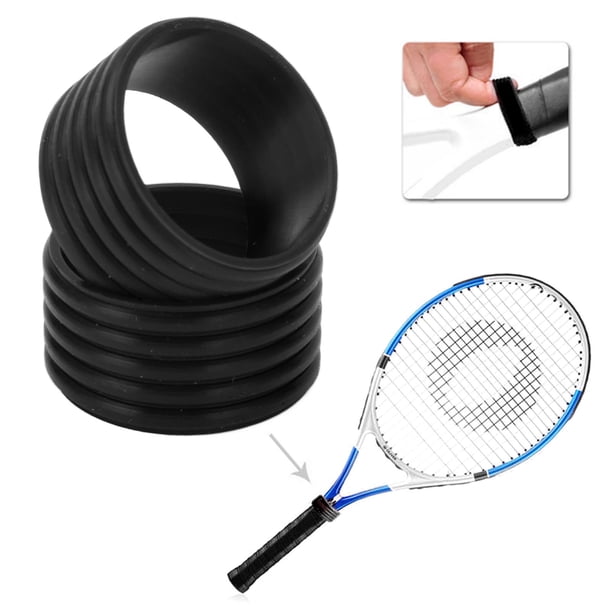 Anneau De Poignée En Silicone Pour Raquette De Tennis – 2 Pièces, Anti-transpiration, Réutilisable – Adhérence Renforcée