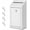 White, variant on Metal Donation Box with Lock, Wall Mounted, Suggestion Box with 4 Iron Keys, White, Cash Drop Box with Slot, 1-Pack