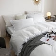 thumbnail image 5 of Dm807T - Twin Size 4 Piece Duvet Cover Set Ruffled Bedding Cotton, 5 of 7
