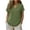 *Army Green, variant on ClodeEU Women's Linen Blend V Neck Short Sleeve Top ,Loose Fit Casual Button Blouse Army Green,Womens Plus L