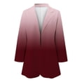 thumbnail image 4 of Gibobby Blazer para mujer Blazers para Mujeres Blazer Casual de Manga Larga con Botones de Solapa para Trabajo y Oficina(Vino,CH), 4 of 5