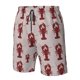 thumbnail image 4 of Balery Red Lobster With Claws Traje de Baño Estilo Hawaiano para Hombre, Shorts de Secado Rápido con Bolsillos-Medium, 4 of 6