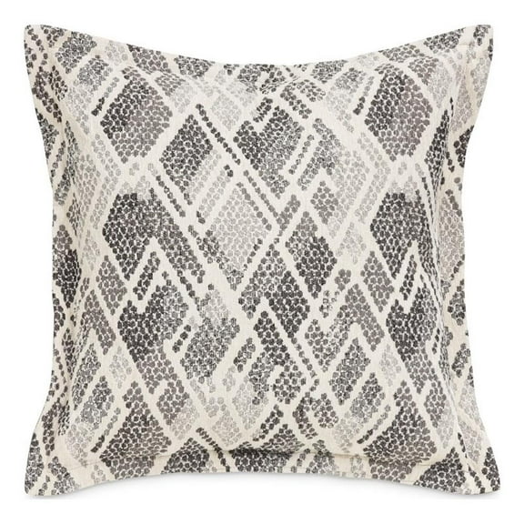 MICHAEL AMINI Mamba 20x20" Square Chenille Accent Pillow in Gray Set of 2