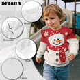 thumbnail image 7 of Xixirimido Christmas Cute Snowman Print Soft Toddler Girls Long Sleeve Sweatshirt Ruffle Shoulder Graphic Pullover Crewneck Top for Cool Weather, for 1-2T, 7 of 7