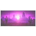 thumbnail image 2 of Desert at Night Landscape Acrylic Pencil Pen Holder Cup 4 Compartments Desktop Organiser 7.87"x2.78"x3.54", 2 of 7