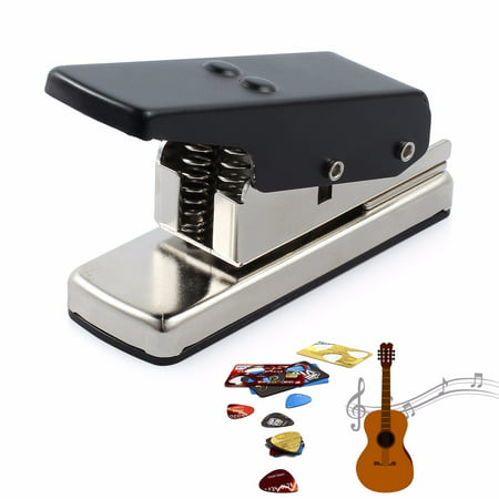 ESYNIC Guitar Pick Punch DIY Maker Hole Punch Plastic Card Cutter Machine with Cut