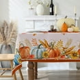 thumbnail image 5 of Thanksgiving Tablecloth 60x84 Inch Rectangle - Thanksgiving Party Decorations - Water Resistant Sunflower Fall Table Cloth Rectangle for Home, Indoor, 5 of 6