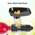 thumbnail image 3 of Accessoire de Presse-Agrumes Compatible avec KitchenAid Batteur sur Socle, GDRTWH Accessoire de Presse-Agrumes Lent avec Grande Goulotte d'Alimentation, Presse-Agrumes à Froid pour Mixeurs de Cuisine, 3 of 7