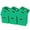 Green-6 Pack, variant on Green 6 Pack Fabric Cube Storage Bins Foldable Organizer Boxes