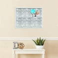 thumbnail image 3 of PinPix 27x20 Custom Cork Bulletin Board Bohemian Peaks Grey Poster Board Has a Fabric Style Canvas Finish, Framed in Bohemian Peaks Grey, by ArtToFrames (PinPix-1591), 3 of 5