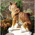 thumbnail image 6 of Ebros 20"Tall Orange Bengal Tiger Raja Sitting On Guard Decorative Garden Statue, 6 of 6