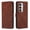 Brown, variant on Phone Case for Xiaomi Redmi 15 4G Wallet PU Leather Case with Card Slots Kickstand Shockproof Magnetic Flip Phone Cover, Red