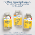 thumbnail image 6 of Solaray Calcium Citrate w/ Vitamin D3 1000mg, Healthy Bones & Teeth, Heart, Muscle & Nerve Support, 60 Serv, 240 VegCaps, 6 of 7