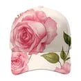 thumbnail image 2 of GIJNRIUIUA Garden Morning Cap for Women Under $5 Hot Sales Floral Print Vintage Washed Baseball Cap for Women Colorful Flower Pattern Hat Adjustable Lightweight Casual Fashion Sun Hat Hot Pink, 2 of 6
