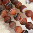 thumbnail image 2 of Bracelet Extensible Perles Rondes 6mm Agate Givrée Rêve 6.5 Pouces Unisexe, 2 of 2