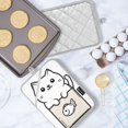 thumbnail image 5 of Yayeee Pot Holders Kitchen Heat Resistant with Pocket 7"x9.8" Cotton Oven Cooking Hot Pads, Beige Chubby Cat, 5 of 7
