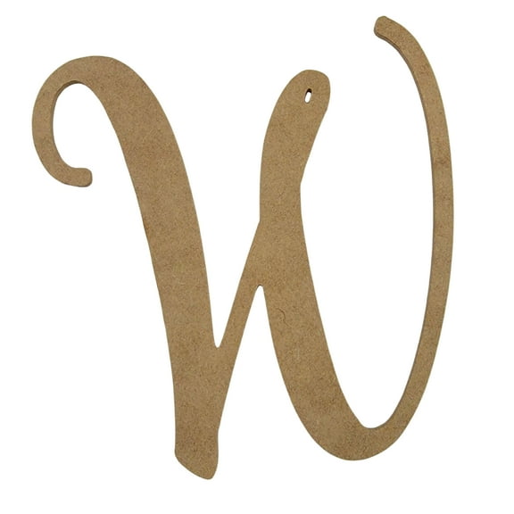 Wooden Letter Unfinished, Freestyle Font, Craft Cutout