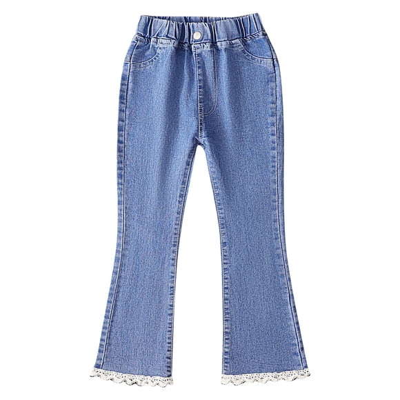 LNMQLPDBS Girls Cargo Pants Size 10-12 Plus Size Yoga Pants with Pockets Sweatpants for Teens Girls Light Blue Jeans Girls Jeans Size 12 Baby Girl