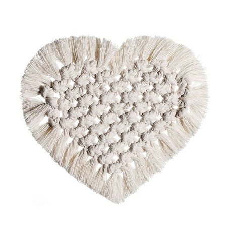 

Nordic Style Macrame Coaster Cup Pad Bohe Placemat for Kitchen Table Decorations Home Deco A