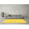 thumbnail image 3 of Ahgly Company Indoor Square Solid Yellow Modern Area Rugs, 8' Square, 3 of 4