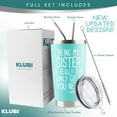 thumbnail image 2 of Sister Gifts from Sister Brother - 20oz Tumbler Coffee Mug Teal " Being My Sister is the Only Gift You Need" Funny Gift Idea for Sister, Birthday, Cute, 2 of 6