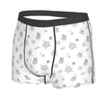 thumbnail image 2 of Wukai Hand Drawn Turtle Print Men’s Underwear Breathable Boxer Briefs,&nbsp;Moisture Wicking & Breathable-Medium, 2 of 7