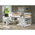 thumbnail image 3 of Alaterre Roxy Junior Loft Bed with Storage Drawers, Bookshelf and Desk, White, 3 of 3