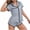 Gray, variant on Cocoon Matching Sets Sleep Lounge Comfy Sets Gym Sets Short Sleeve Blouse Collared Green 2pc Sets for Women Outfit