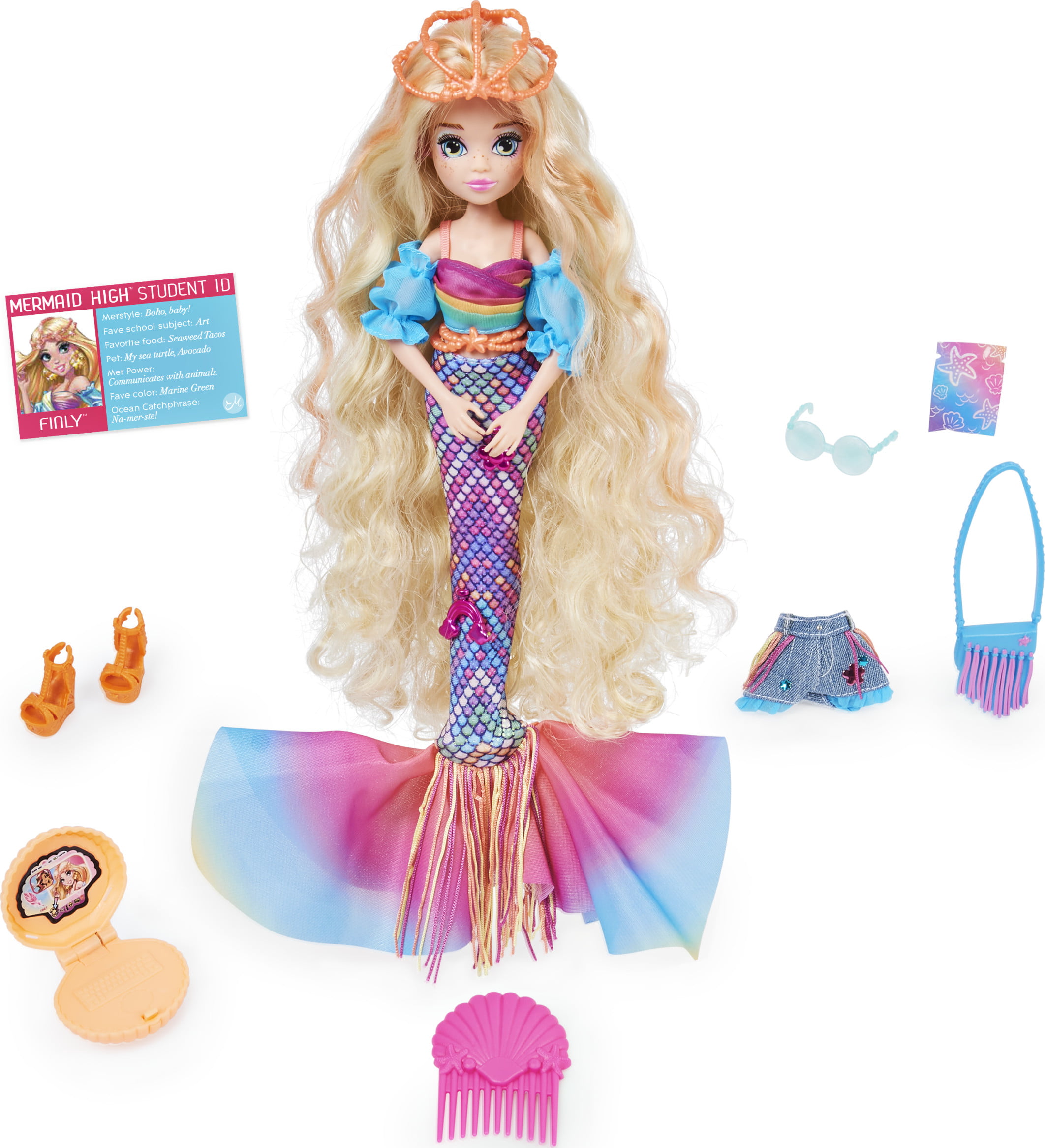 for sale online Mattel Barbie Fantasy Hair Doll with Mermaid & Unicorn Looks GHN04