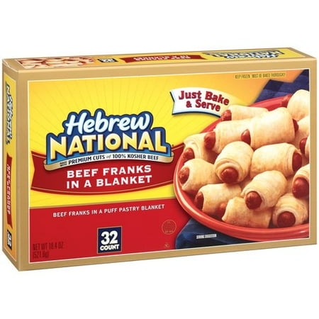 Hebrew National Beef Franks in a Blanket, 32 count - Walmart.com