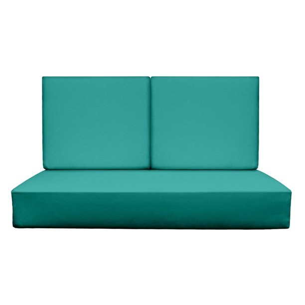 RSH Décor Indoor Outdoor Foam Deep Seating Loveseat Cushion Set, 46” x