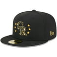 thumbnail image 3 of Men's New Era  Black Colorado Rockies 2024 Armed Forces Day On-Field 59FIFTY Fitted Hat, 3 of 6