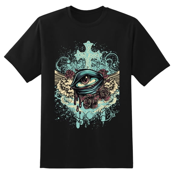 Men's Graphic TeeEyeball (2) Letter Print T-Shirts Round Neck Short Sleeves Sizes XS-5XL Summer Daily Casual Tops