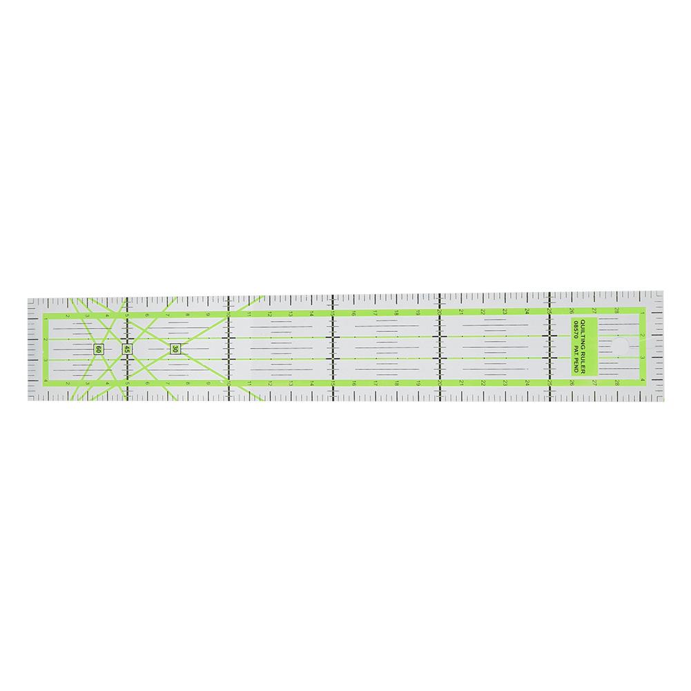 Tebru Sewing Plastic Ruler,Quilting Ruler,5*30cm High Transparent