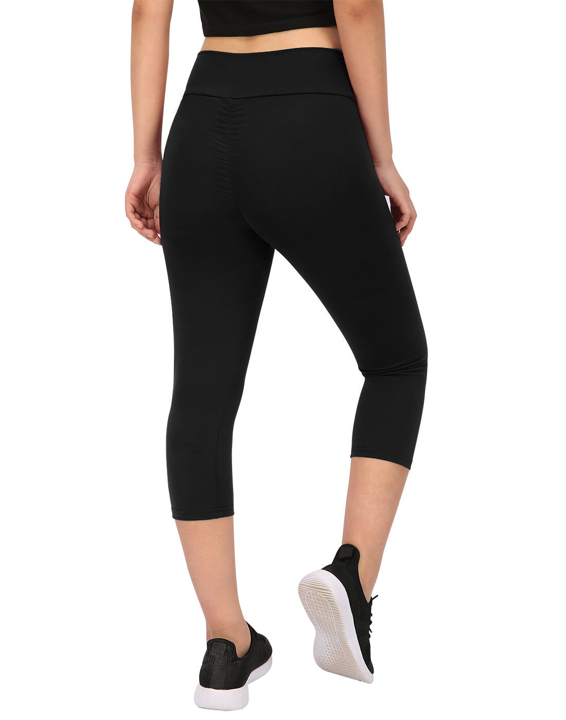 6 Day High Waisted Black Workout Leggings for Gym