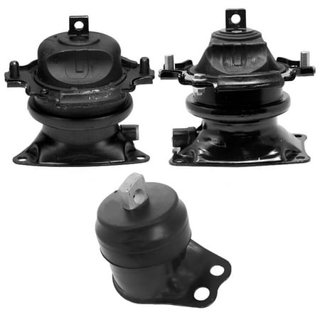 4M Auto Parts Hydraulic Front Rear & Right Engine Mounts 3PCS Set. Parts 9737 9696 9998.