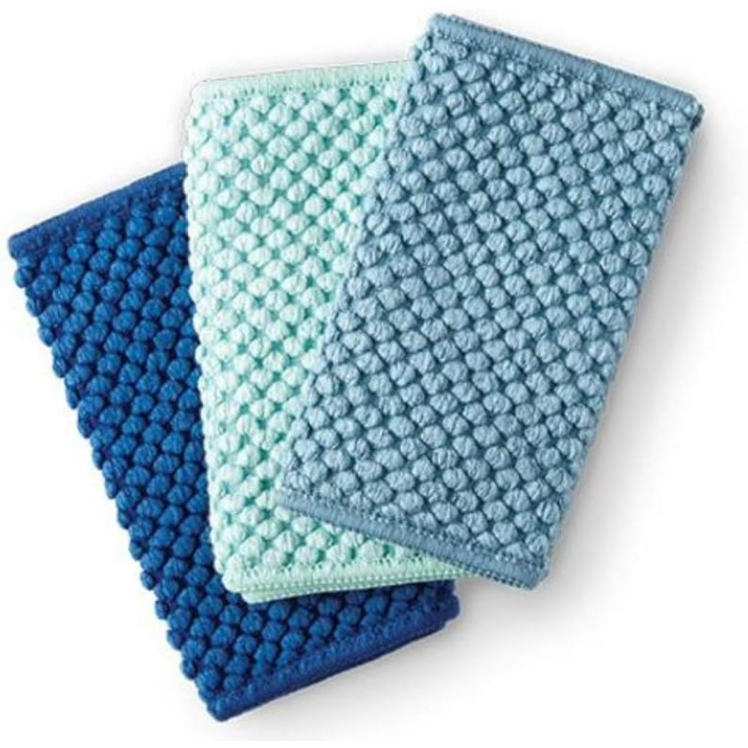 Norwex Counter Cloths (Set of 3) Sea Mist, Navy, & Teal