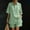 Green plus size shorts set a1, variant on Cagogo Women Plus Size 2 Piece Shorts Set Casual Summer Cruise Outfits Loose Collared Short Sleeve Shirt Comfy Pants Matching Lounge Tracksuits Travel Airport Outfit Clothes, Khaki 2XL