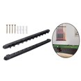 thumbnail image 4 of jinwen Billiard Pool Cue Rack Wooden Pool Cue Holder with 12 Cue Clips Lightweight Pool Cue Wall Rack for Community Center Game Room Black, 4 of 9